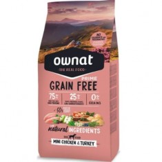 Ownat Grain Free Prime Mini Adult Chicken & Turkey 1 y 3 kilos