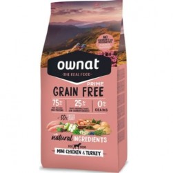 Ownat Grain Free Prime Mini Adult Chicken & Turkey Perros