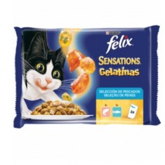 Purina Felix Sensation Gelatinas Selección de Pescados