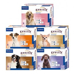 Pipetas para Perros Effitix Antiparasitarias