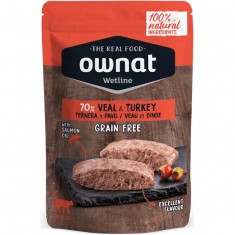 Ownat Wetline Grain Free Ternera y Pavo para gatos