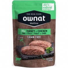 Ownat Wetline Grain Free Pollo y Pavo para gatos