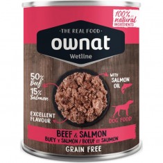 Ownat Wetline Grain Free Buey y Salmón para perros