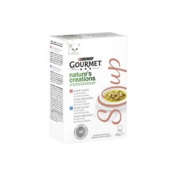 Purina Gourmet Crystal Soup Salmón Natural y Vegetales