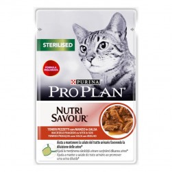 Purina Pro Plan Esterilizado con Buey en salsa