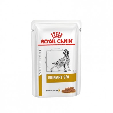 Royal Canin Veterinary Canine Urinary S/O en salsa