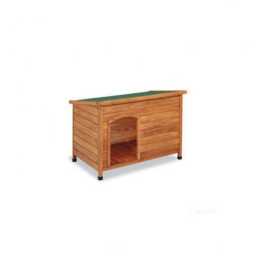 Caseta madera techo plano Gaun mediana