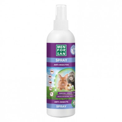 Menforsan Spray anti-insectos natural para roedores, conejos y hurones 125 ml