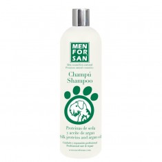 Champú para Perros con Proteínas de Seda y Aceite de Argán Menforsan