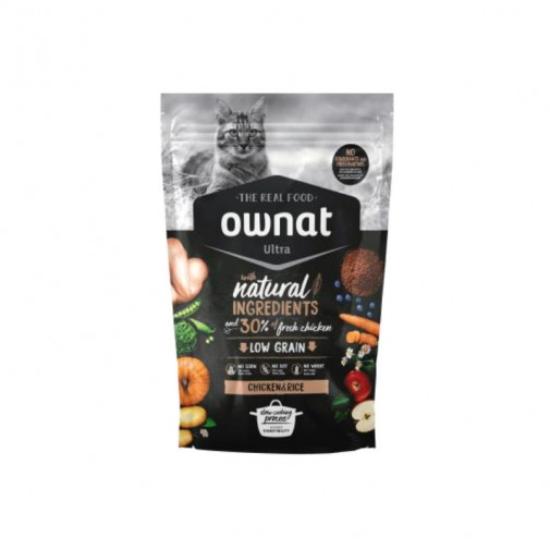 Ownat Ultra Chicken & Rice, pienso para gatos adultos