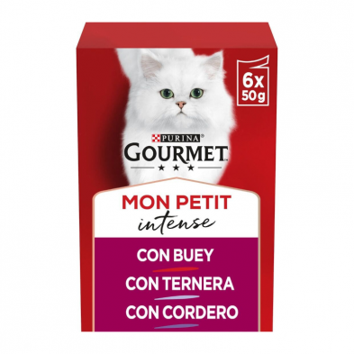Purina Gourmet Mon Petit Selección de Carnes Gatos 6 unidades