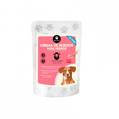 Crema de huesos ecológico con hígado de cordero para perros 100 ml Crema de huesos ecológico con hígado de cordero para perros 100 ml