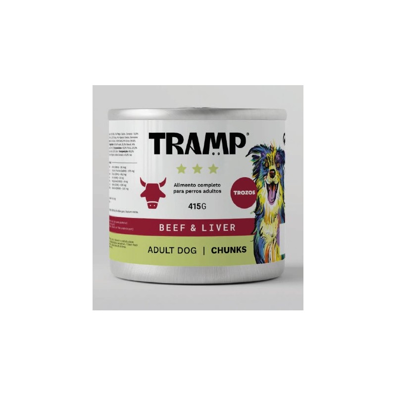 Comida húmeda en trozos para perro