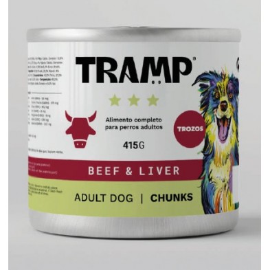 Comida húmeda en trozos para perro