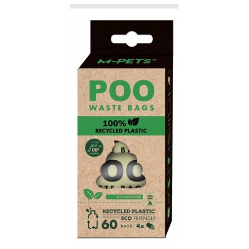Bolsas para cacas biodegradables Menta