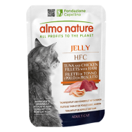 Comida húmeda para gato adulto de atún con pollo y jamón