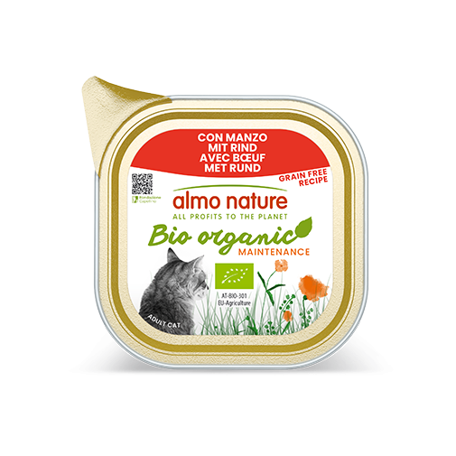 Comida húmeda biorganica para gato adulto