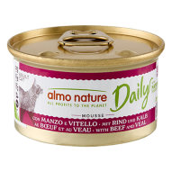 Comida húmeda para gatos adultos con ternera y buey
