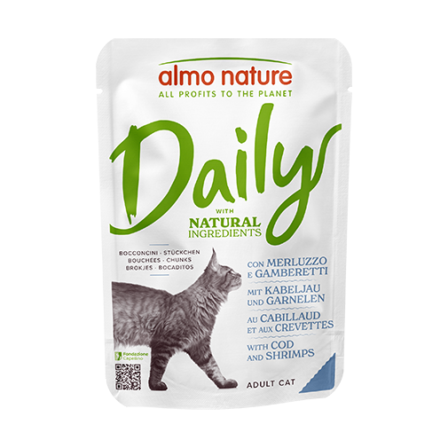 Comida húmeda con trocitos para gatos adultos