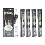 Snack cremoso de bacalao y ternera para gatos adultos