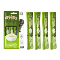 Snack cremoso sabor vieiras y atún para gato adulto