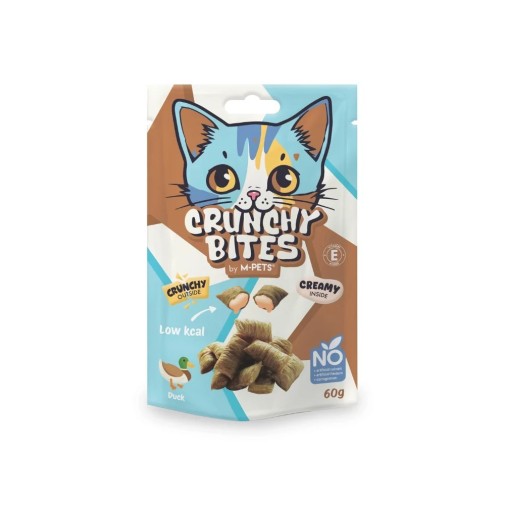 Snack crujiente para gato adulto con sabor a pato