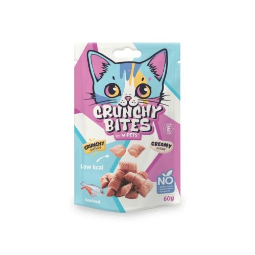 Snack de pescado crujiente para gatos adultos sabor a pescado