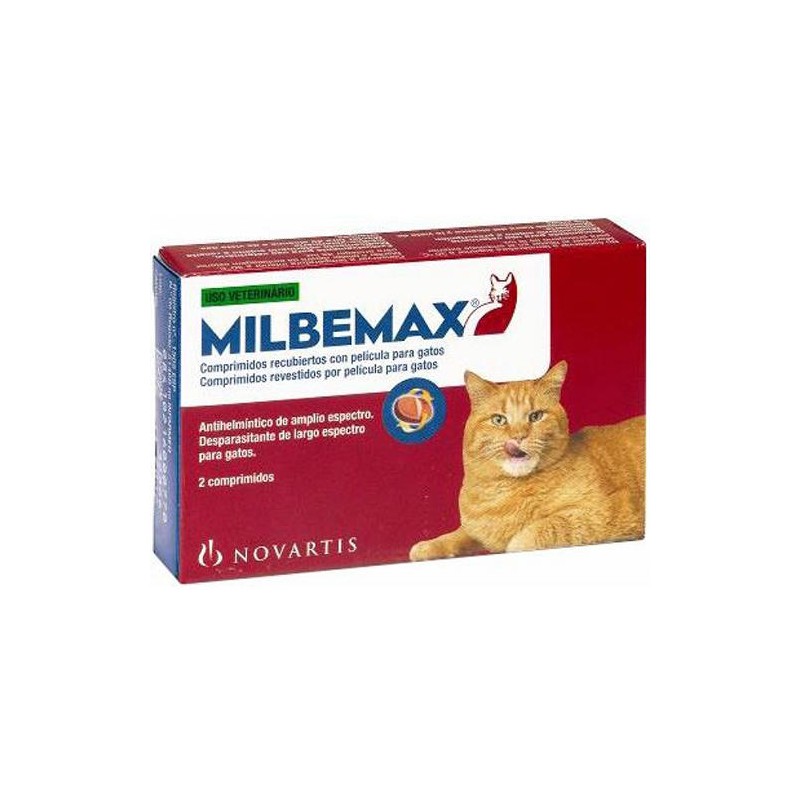 Comprimidos Milbemax gatos grandes